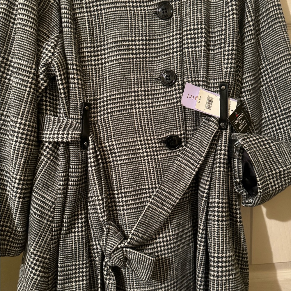 NWT Black & White Coat By Madden Girl Size 3X - Picture 2 of 5